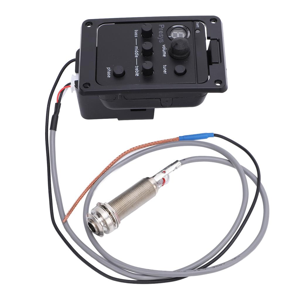 Gitarren-Vorverstärker Lautstärke Bass Mitten Höhen Phasenregler Eingebautes Stimmgerät Gitarren-Tonabnehmer EQ Equalizer für Presys PSY101
