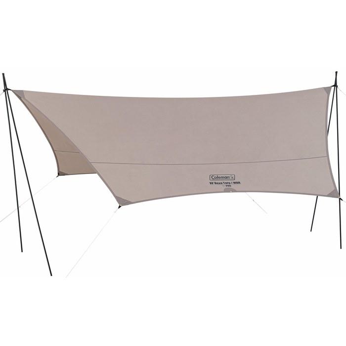 Coleman XP Hexa Tarp/MDX Crosspole — Easy Setup Camp Tarp — Greige