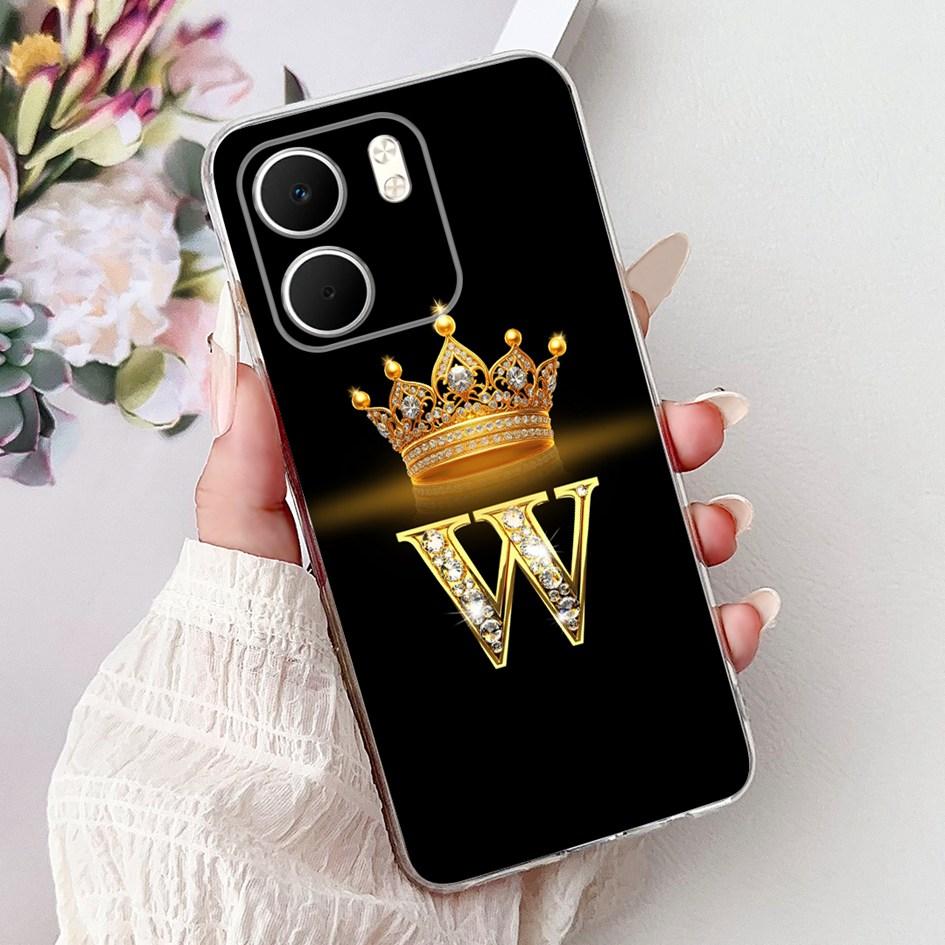For OPPO A5x 4G Case CPH2725 Cover Luxury Crown Letters Soft Silicone Transparent Phone Cases For OPPO A5x Coque A 5x 2025 Funda