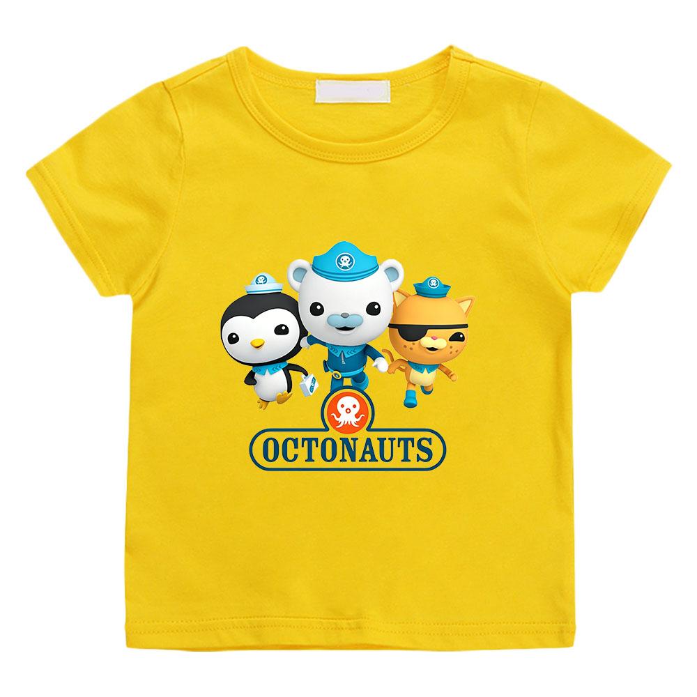 The Octonauts Kawaii Children T-shirts High Quality 100%Cotton Tees Boys Girls Short Sleeve Casual Anime Print Kids Camisetas Summer Tops