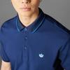 Adidas Originals Twistknit Series Embroidered Fashion Simple Short Sleeve Polo Shirt Men Polo Shirts Night-Blue JH3859