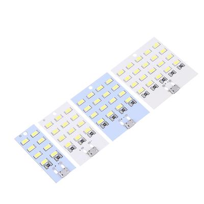 Mirco USB Schnittstelle 5730 SMD 5V 430Ma~470Ma LED Beleuchtungspanel USB Mobiles Licht Notlicht Nachtlicht DIY Schreibtischlampe