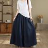 Blaue High Waist Weite Hosen Damen Sommer Einfarbig Lässig Jeanshosen Damen Schlitz Locker Jeanshosen