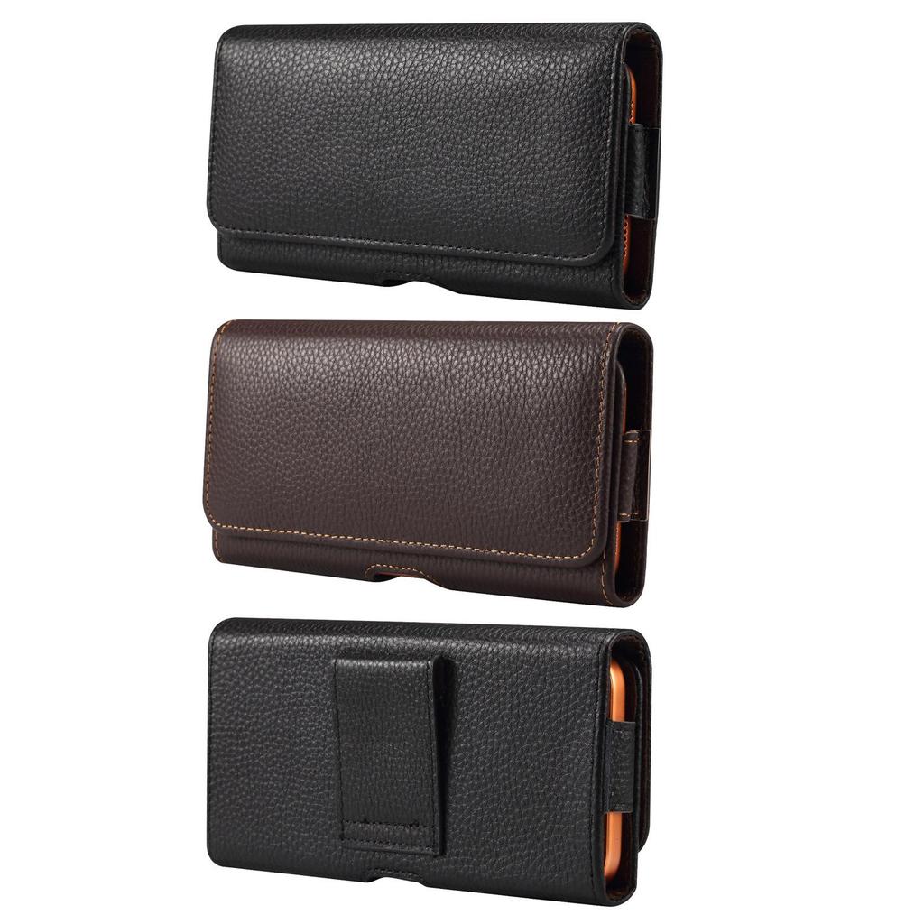 Genuine Leather Outdoor Waist Bag: Magnetic Buckle, Drop-Proof, Wear-Resistant Phone Case
