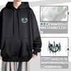 Bligo Plus Size Solid Loose Long Smiley Cute Korean Long Perfect for and Men's Hoodie, Color, Simple, Fit, Sleeves, Popular, Print, Fashionable,