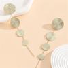 New Metal Long-style Round-patterned Fringed Earrings - A Simple and Versatile Accessory with A Subtle Design That Is Exclusive.