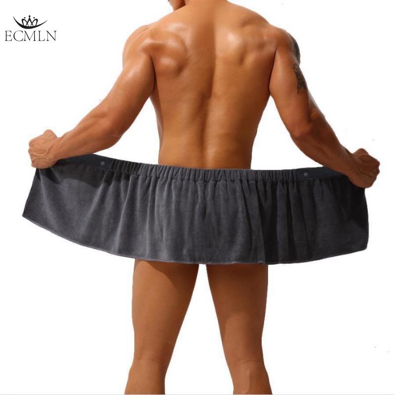 Men's Short Bath Towel Absorbing Wearable Coral Fleece Towel Beach Sexy Bath Swimming Towel Blanket Towel Panties