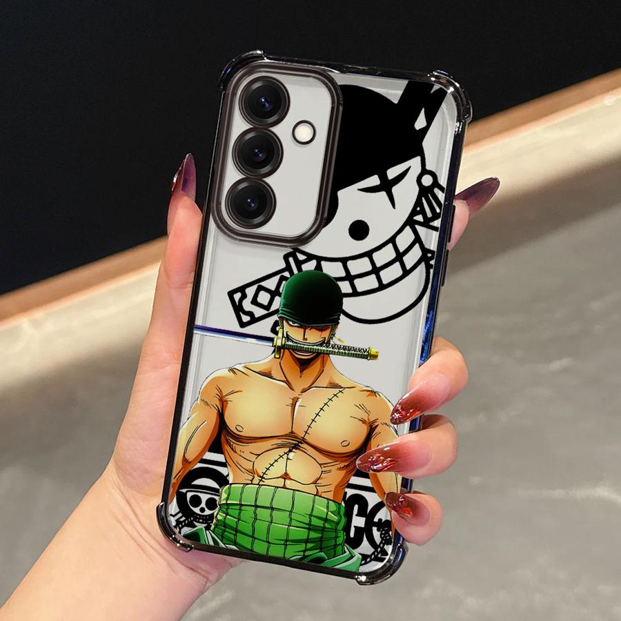 Case for Samsung Galaxy A33 A26 A35 A36 A21s A16 A24 A15 A25 A52 A55 A13 Soft Phone Cover One Piece Zoro Luffy