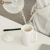 Creative White Ceramic Tea Mug with Infuser