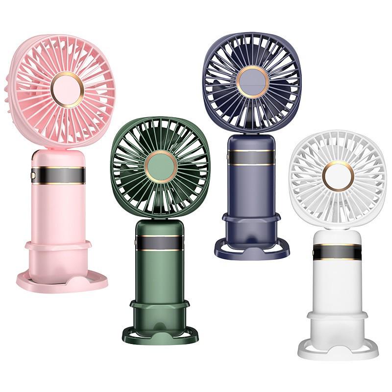 Portable Mini USB Rechargeable Foldable Desktop Fan with Aromatherapy 19.5*9*4.5 (Random Color)