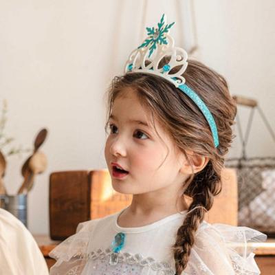 Made In Korea Frozen Princess Tiara – Girls' Elsa Snowflake Headband