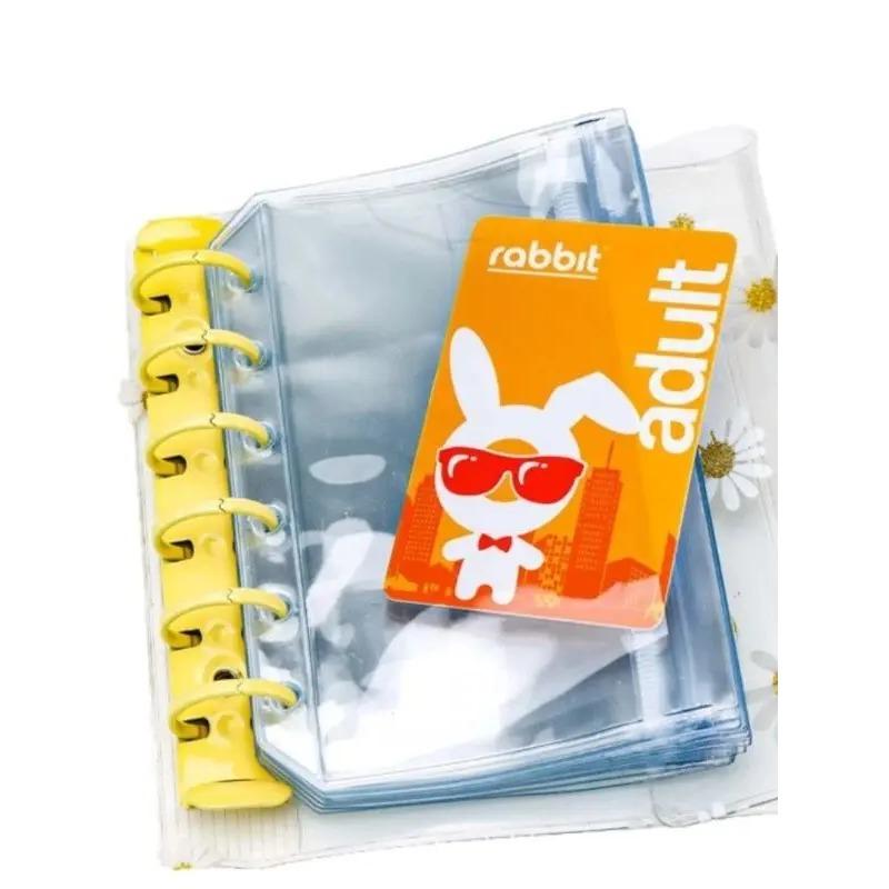 Clear PVC Loose Leaf Pouch Compatible with A5 A6 A7 Ring Binders Flat Pull Design for Easy Access Durable Plastic Material