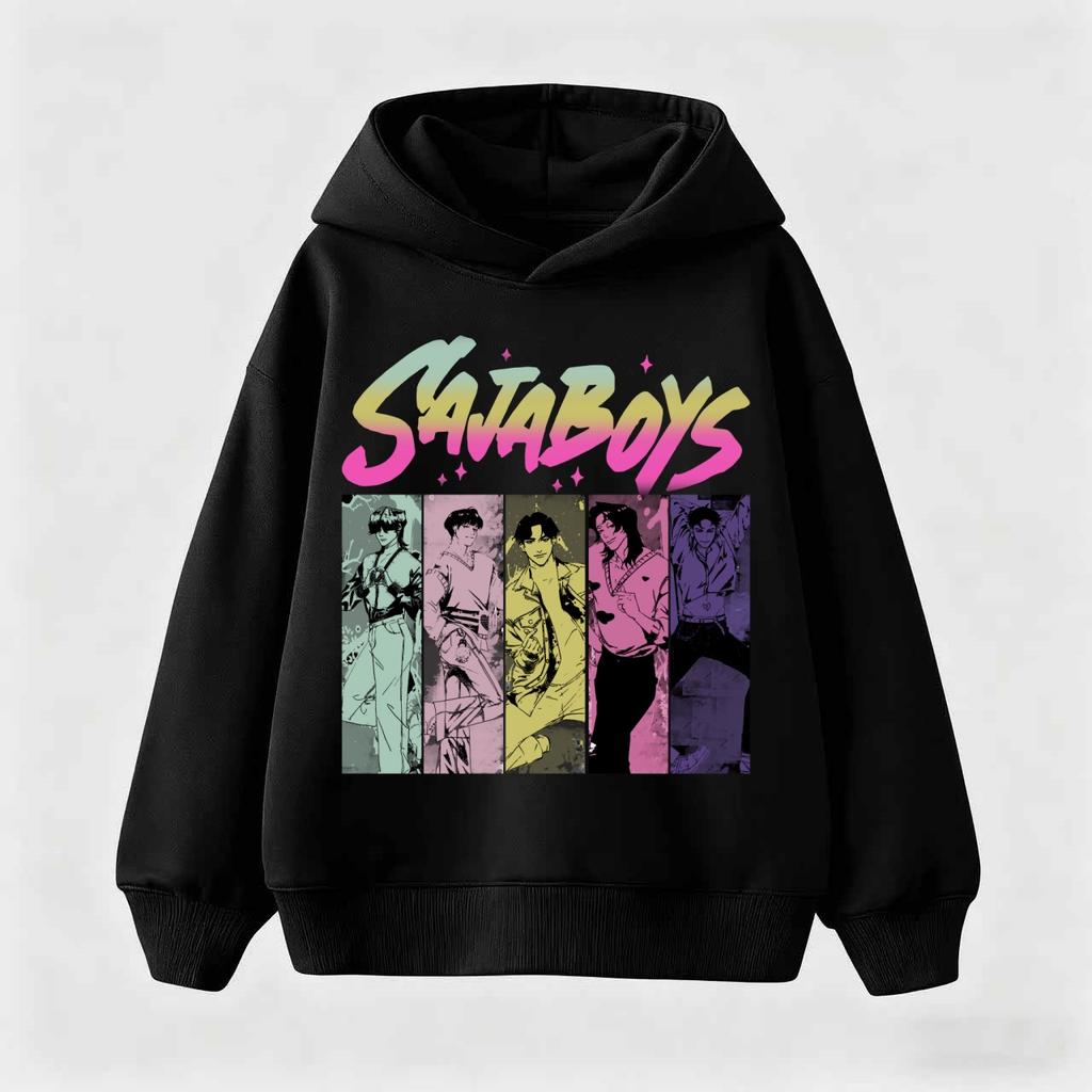 Kinder Jungen Mädchen Anime Kleidung Kpop Dämonenjäger Lässige Mode Warmer Herbst Winter Sweatshirt Hoodie