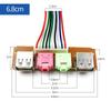 1Pc Computer Chassis Front Panel Audio Jack Front Usb Interface Host Front Bezel Cable