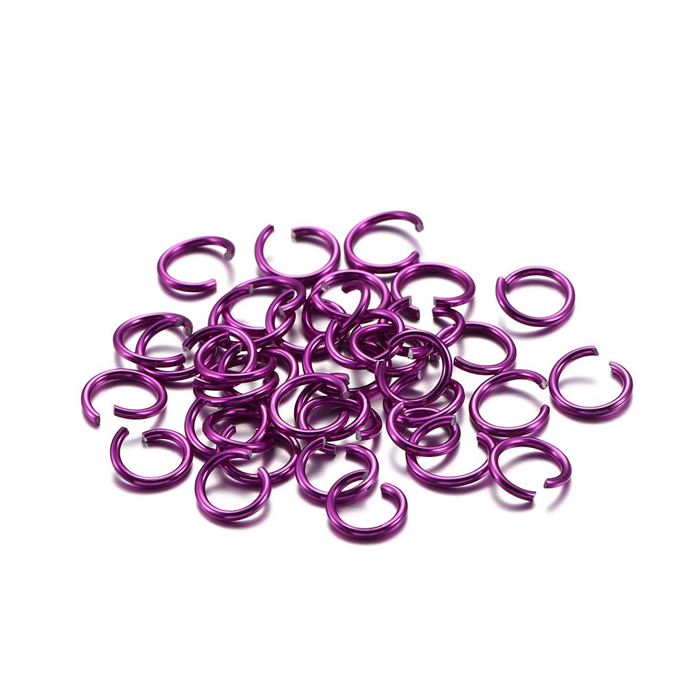 300Pcs/Lot 6 8 10 Mm Metal Colorful Open Jump Rings Split Rings Jump Rings Connectors For DIY Jewelry Making Findings Supplies