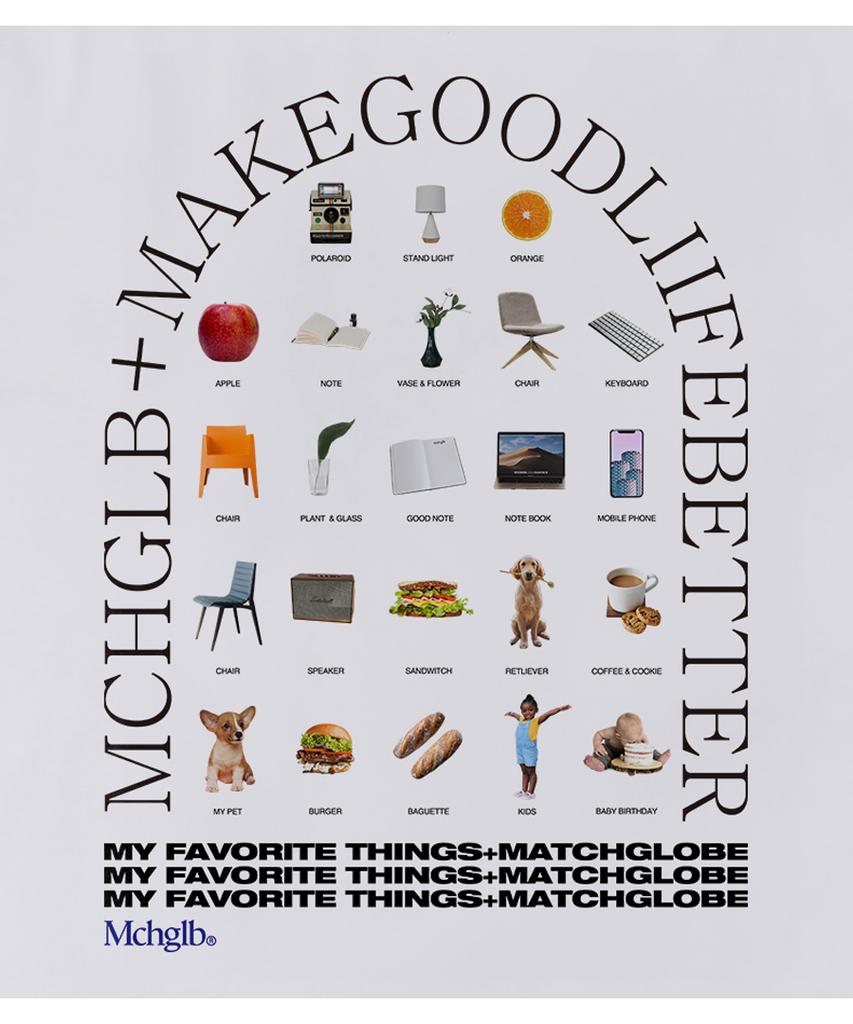 MATCHGLOBE Daily Favorite Oversized Tee (White)