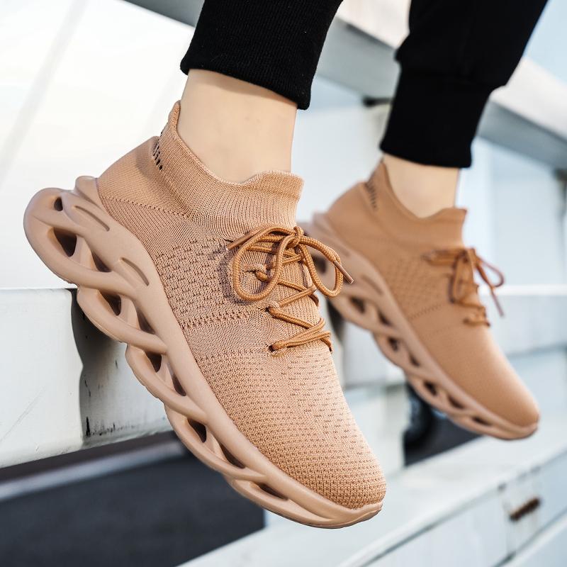 Fashion High Quality Breathable Summer Mesh Elastic New Lightweight Thick Sole Designer Casual Running Men's Shoes Zapatillas Informales