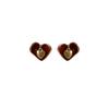 New French Popular Love Retro Premium Drop Glaze Autumn and Winter Stud Earrings Fashion Temperament Ear Clips Hole-free Exquisite Earrings