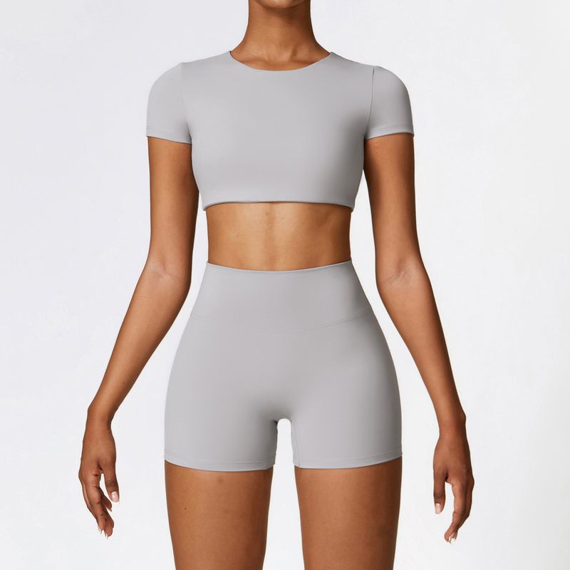 Guangzhou Zechuang Clothing Co., Ltd. European and American Tight Sanding Yoga Suit Quick-Drying Workout Clothes Winter Outdoor