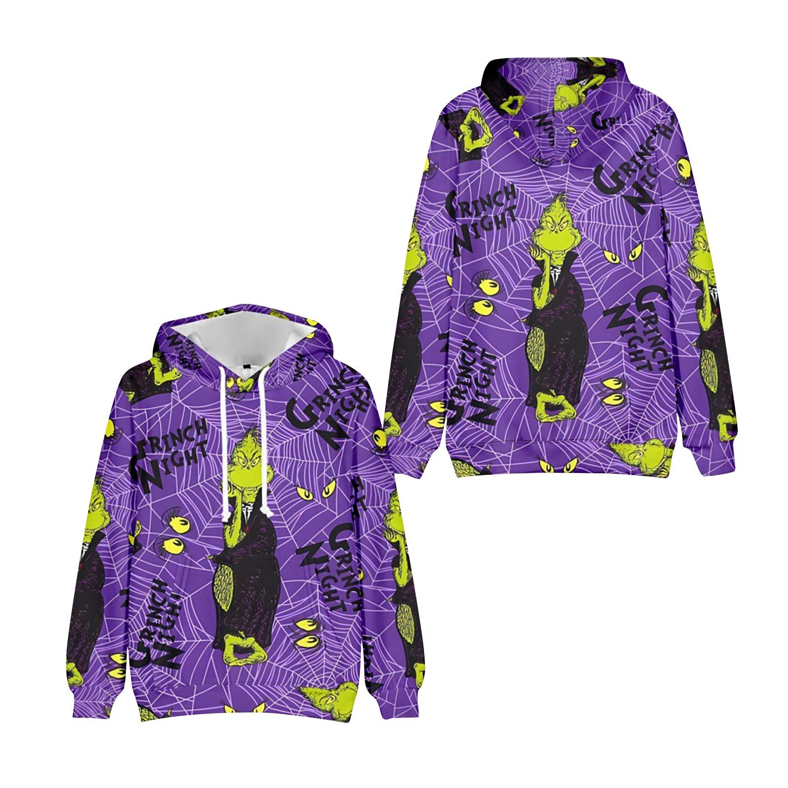 Рождественская зеленая 3D цифровая печать Повседневная толстовка с капюшоном Толстовка — фото 19