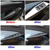 For Volkswagen VW ID.4 ID4 2024 2024 2024 Car Door Armrest Window Glass Lift Switch Button Trim Stainless Steel Refit Sticker