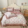 Four Seasons Universal Princess Style Four Piece Set Thickened Girl Heart Lace Bed Sheet Quilt Set Double Bedding