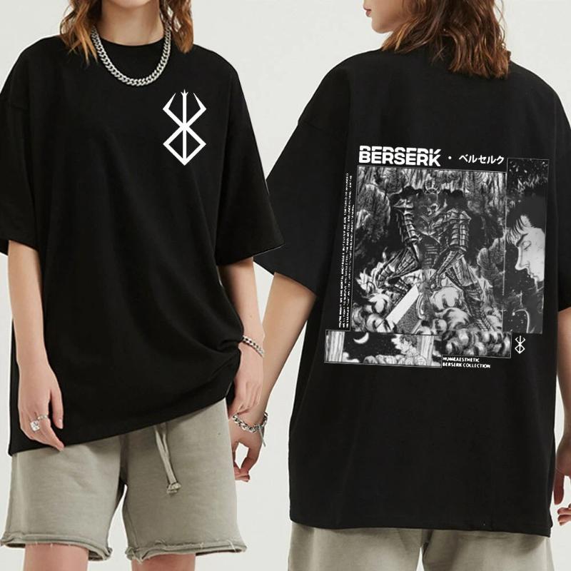Men Women T-Shirt Anime Guts Griffith Cotton T Shirt Harajuku Funny Berserk T-Shirt Printed Clothes Hip Hop Tops Tees Summer Tops LOTA