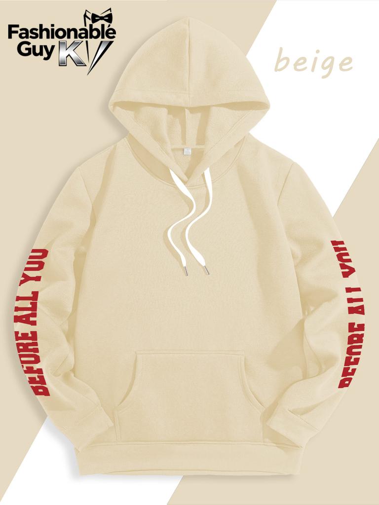 Gen X Totenkopf Knochen Rock Geste Print Herren Hip Hop Sportlicher Hoodie, Seiten Vertikaler Buchstaben Slogan Rückendesign, Locker Punk Street Sweatshirt