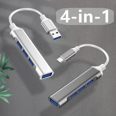 סוג C USB C HUB מהירות גבוהה 4 יציאות רב ספליטר מתאם OTG עבור Lenovo HUAWEI Xiaomi Macbook Pro 15 אביזרי Air Pro