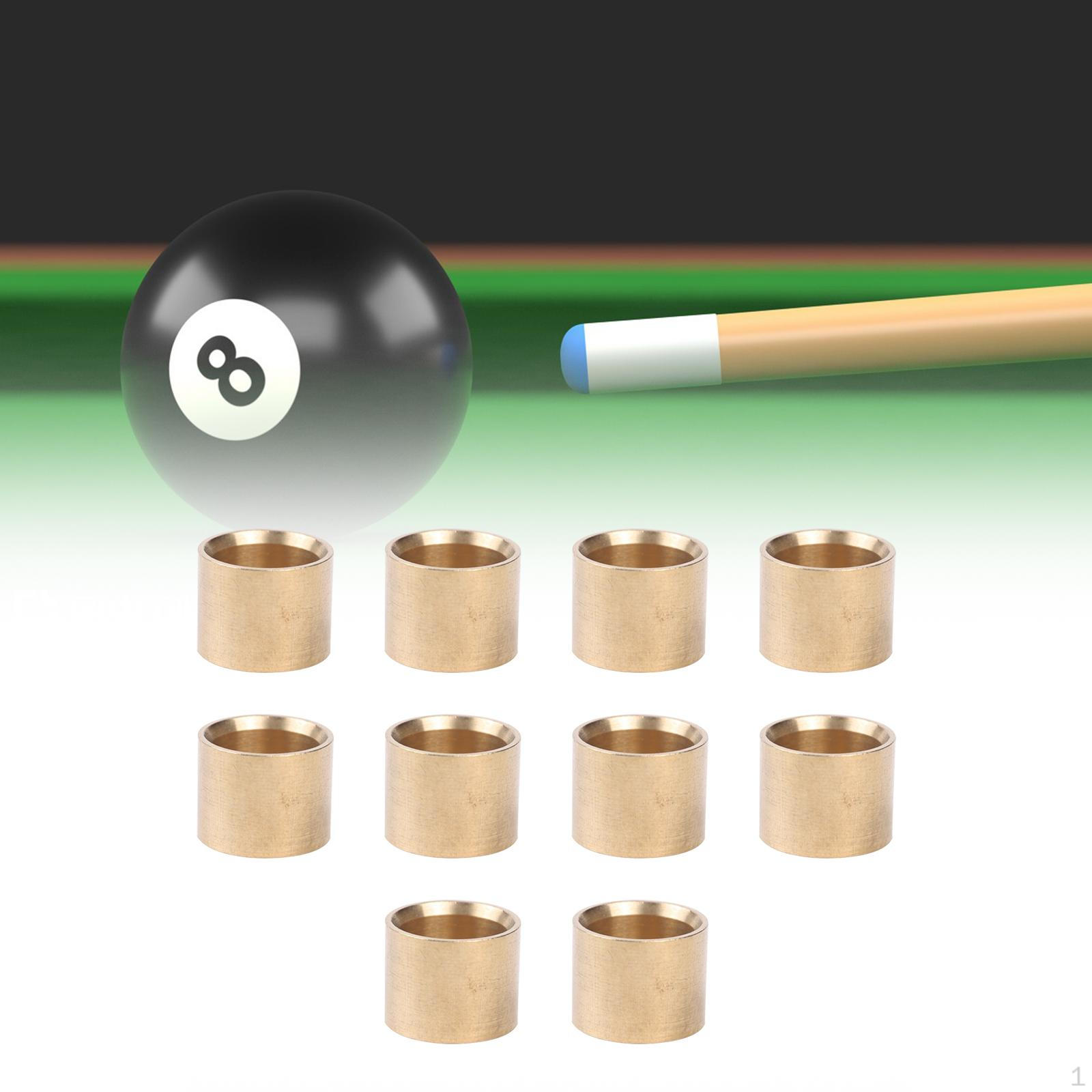 

10 шт. бильярдный кий медный наконечник портативный бассейн для ремонта 10.5mm