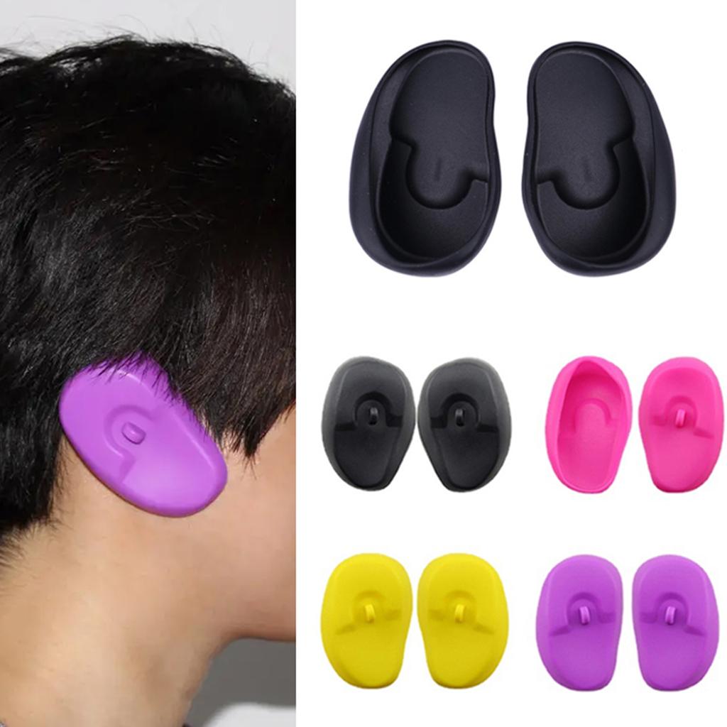 2pcs Waterproof Silicone Ear Covers for Hair Washing Protect Your Ears from Water Damage