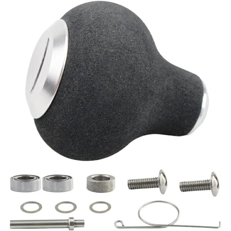 EVA Knob for Shimano and Daiwa 35MM Round Power Reel Handle Knob Compatible with Spinning Reel Fishing Reel Handle Ball Replacement with Thread YU270