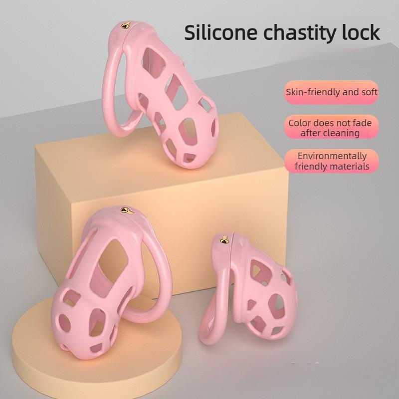 2026 Men Silicone Chastity Cage Cock Lock Penis Ring Sex Toys For Sissy Men Stretcher BDSM Gay Erotic Urethral Device Adult