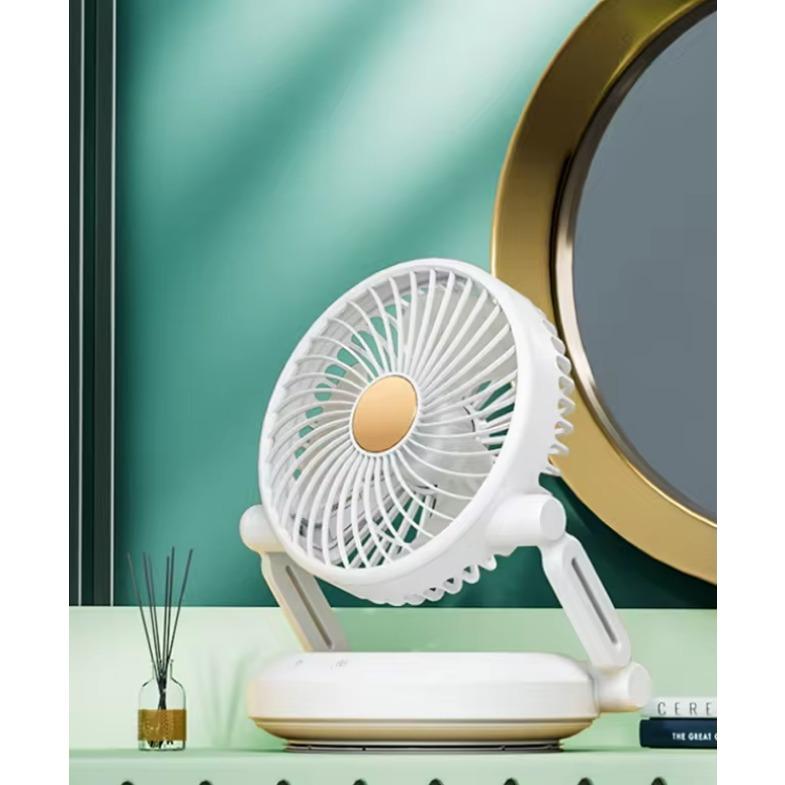 

Настольный настенный USB-вентилятор, складной пульт дистанционного управления, встряхивающая голова, бытовой атмосферный светильник, электрический вентилятор для хранения, кухня и ванная комната USB зелёный