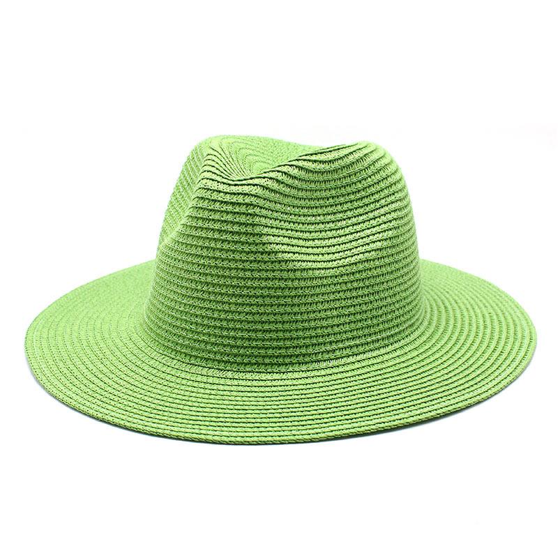Unisex Summer Panama Sun Hat - Fashionable Straw Braid Fedora for Outdoor and Beach Wear.