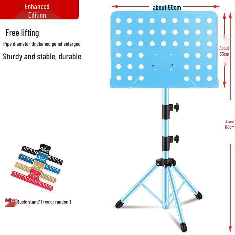 Portable Outdoor Guzheng & Instrument Music Stand - Adjustable for Guitar, Flute, Xiao, Violin Sheet Music
