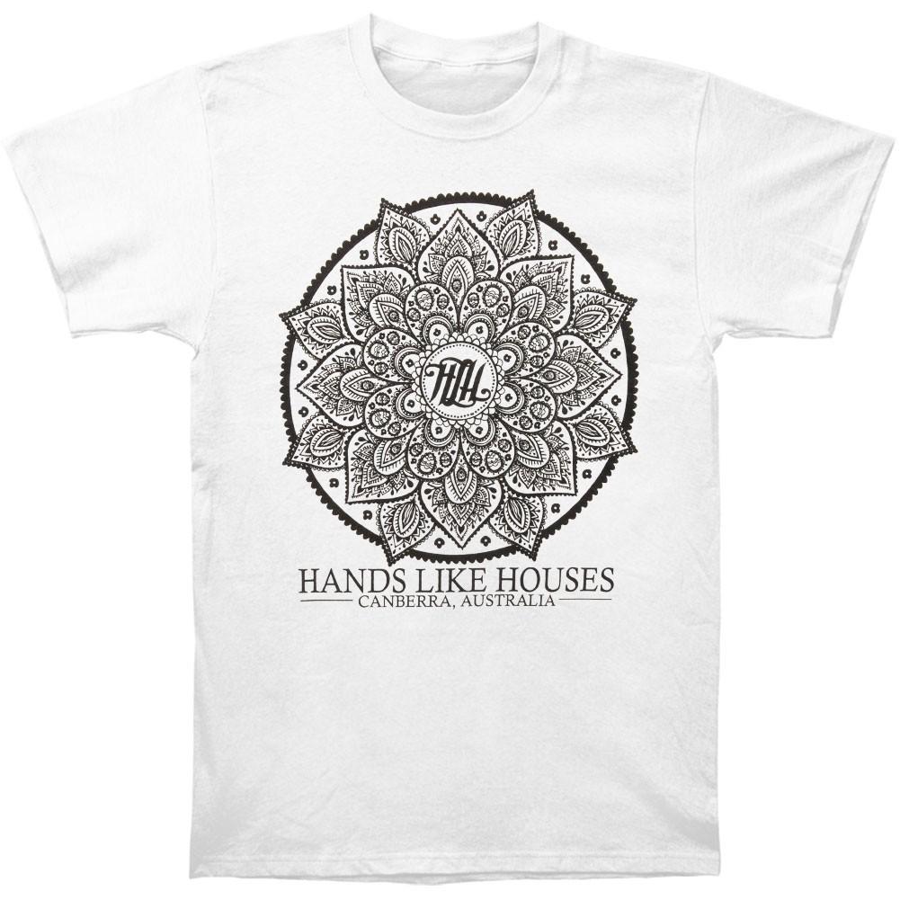 Men s Hands Like Houses Flower T-shirt Small White S