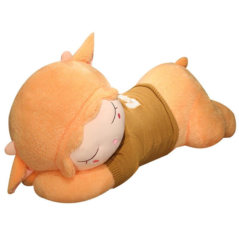 Large sweater sheep small sheep doll plush toy lying sheep doll girl soothing rag doll birthday gift