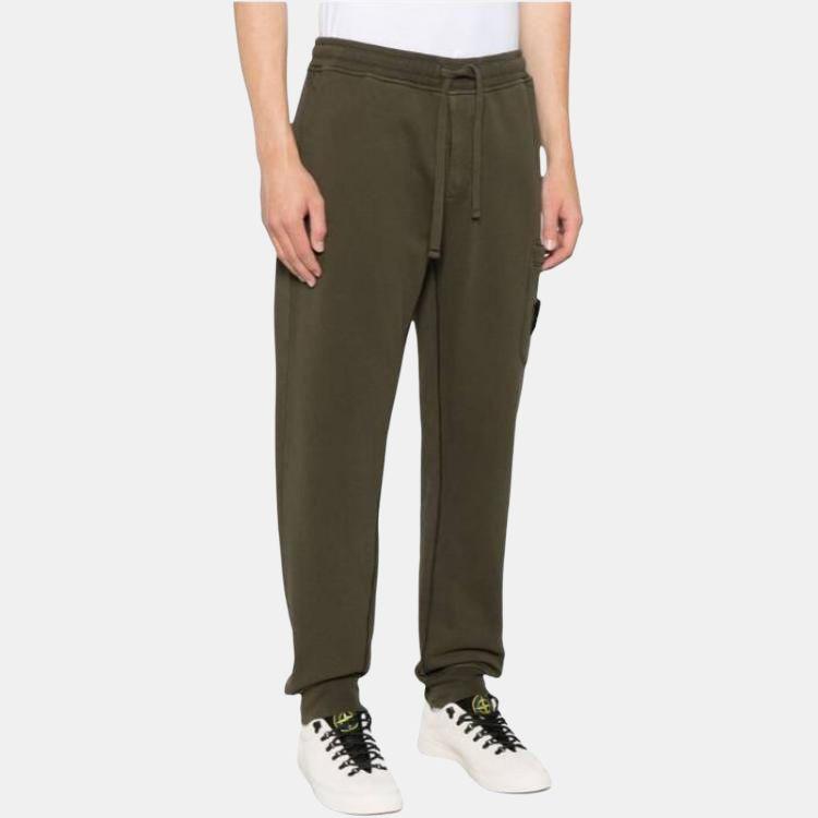 Stone Island SS25 Solid Color Mid Waist Side Pocket Knit Sweatpants Men Bottoms Green K1S156200644S0051-V0054