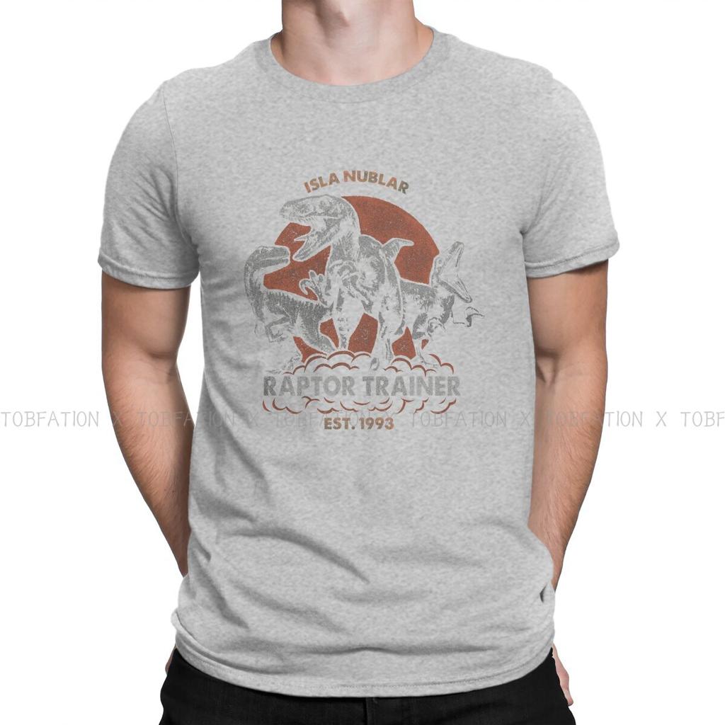 Jurassic Park Dinosaurs Film Pure Cotton TShirt Isla Nublar Raptor Trainer EST 1993  Classic T Shirt Leisure Men Tee Shirt