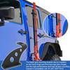 4WD Roof Rack Mount Hi Lift High Farm Jack Holder Offroad Hinge Bracket Hinge/Door For Jeep Wrangler JK JL 2007-2024 2/4 Doors