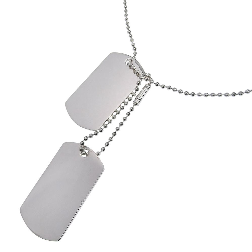 Gucci Dog Tag Necklace Ball Chain Silver925 53.5g Unisex Used