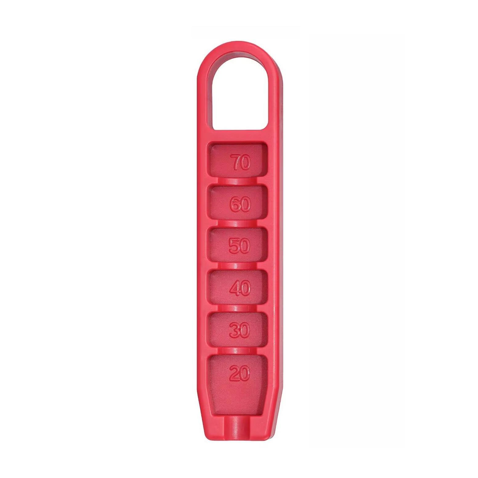 

Golf Tees Height Adjuster Ball Seat Limit Depth Gauge Accurate Positioning Tee Length GKS006 красный