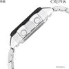 CREPHA Men's Digital Waterproof Watch with Metal Band, Silver, TS-D306-SV
