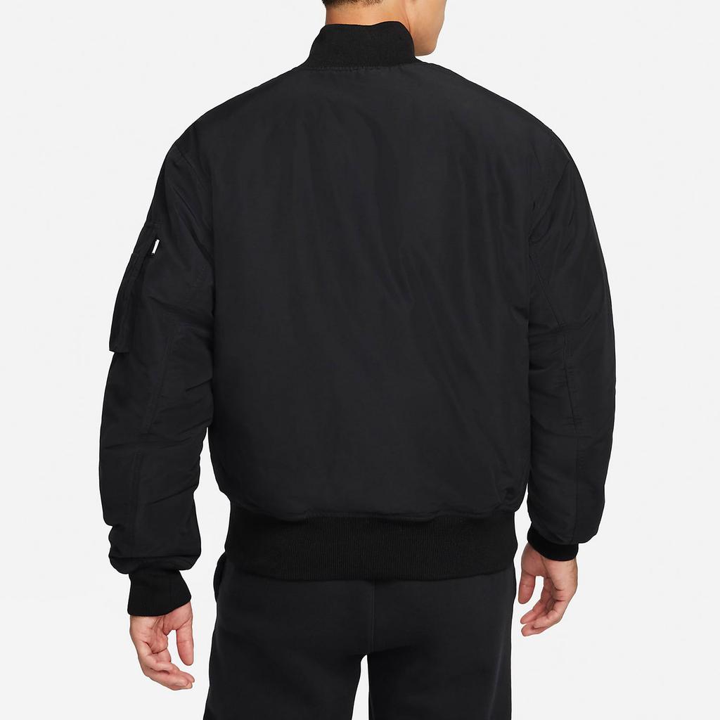 Jordan Essentials MA-1 Reversible Flight Bomber Jacket With Rib Collar Men Jackets Black DA9797-010