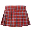 Women's Schoolgirls Plaid Uniforms High Waist Pleated Mini Shorts Skirts Cosplay Costume