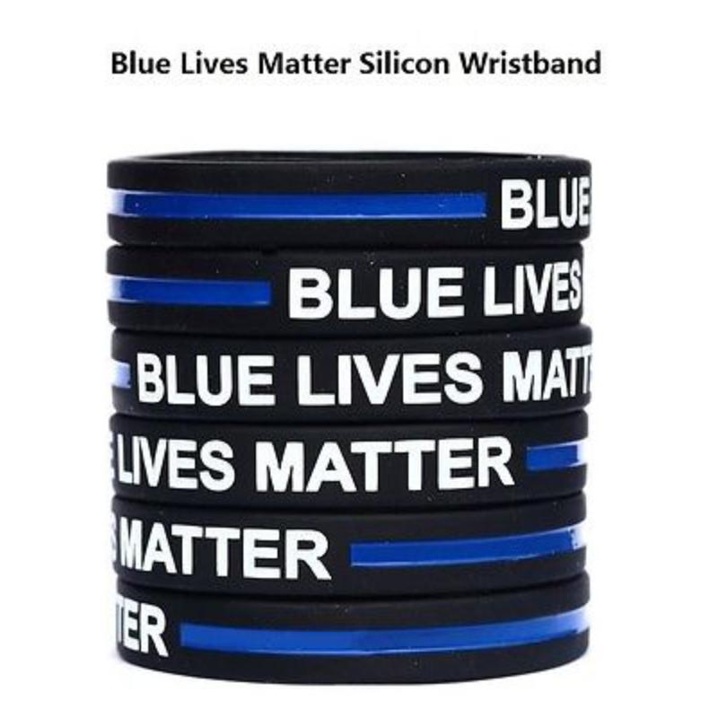 Thin 1 Blue Line Bracelet Lives Matter Wristband Support Decoration Accessories