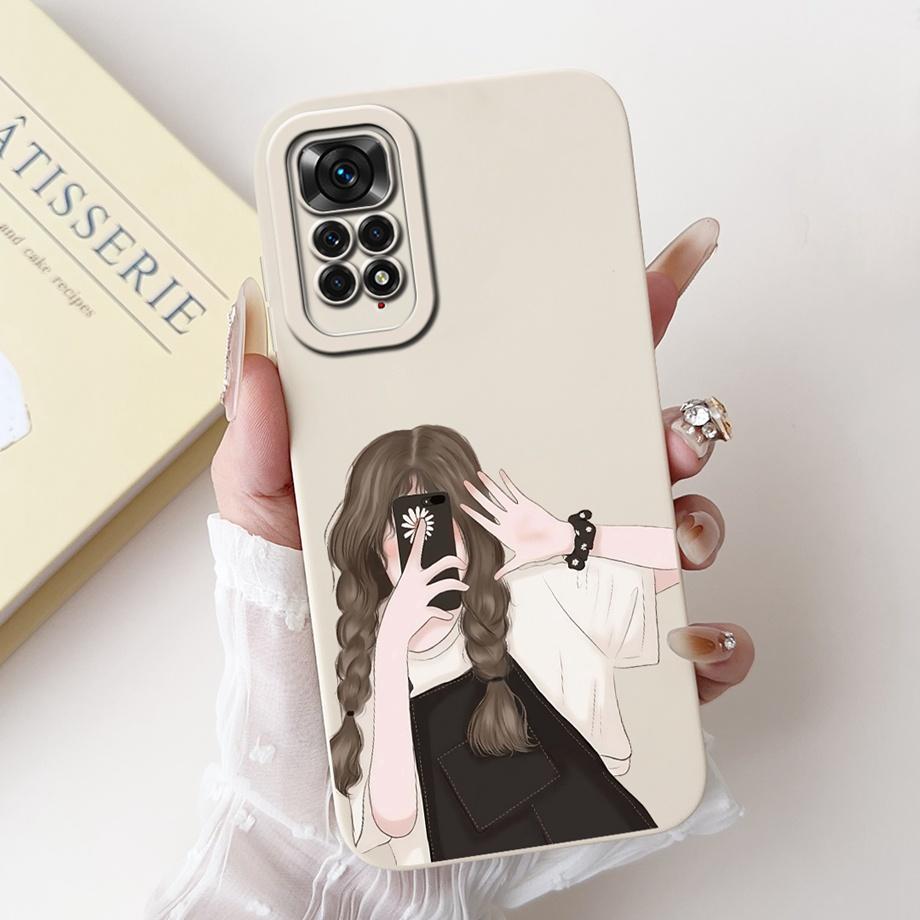 Case For Xiaomi Redmi Note 11 11s 11 Pro Pro+ 4G 5G Phone Case Note 11T Soft Silicone Funda Women Fashion Flower Printed Cover
