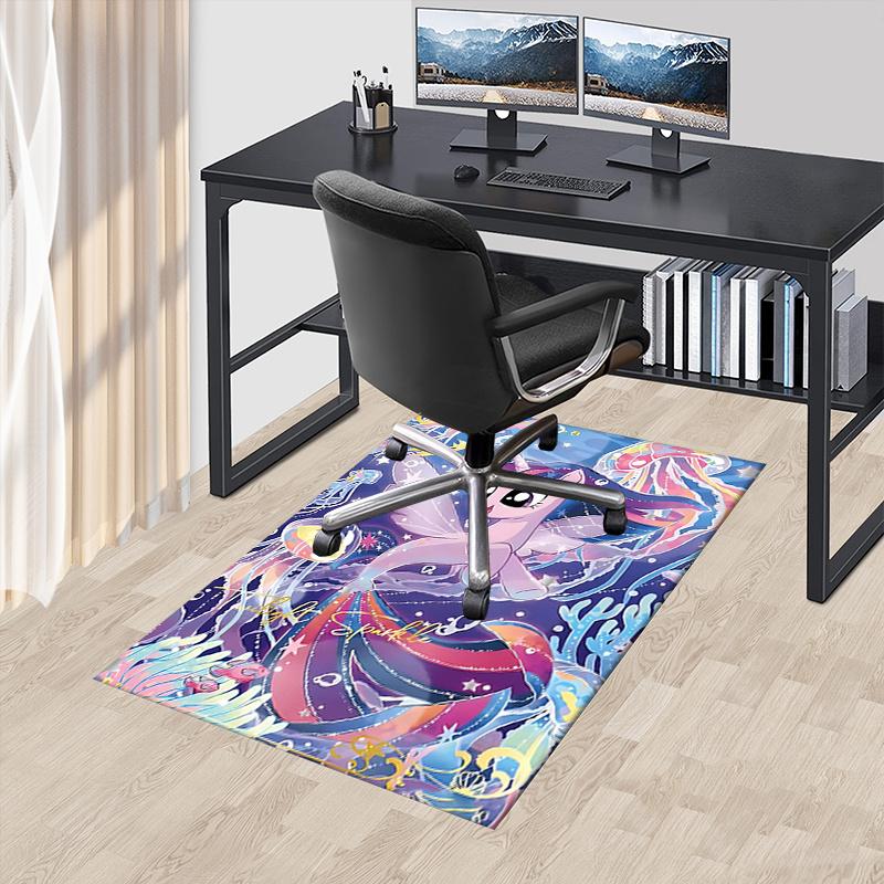 

My Little Pony Twilight Sparkle Chair Mat Fantasy Sea Horse Design for Home Decor, Office Carpet, Gift Idea 60cm by 90cm