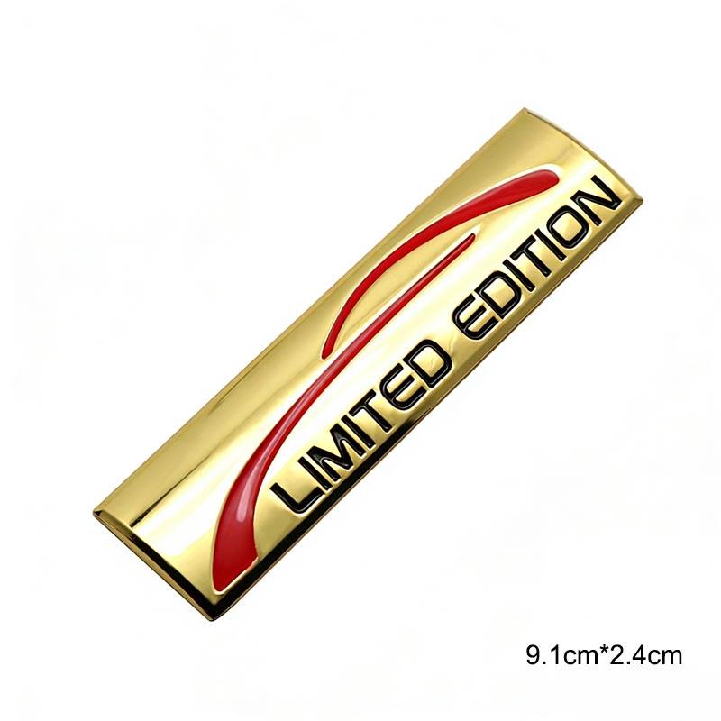 

3D Metal LIMITED EDITION Stickers For Car Trunk Fender Modification Accessories Gold